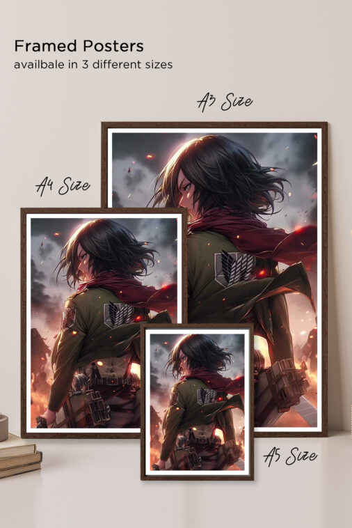 Mikasa Ackerman Unmatchable Beauty Anime Poster - Image 5