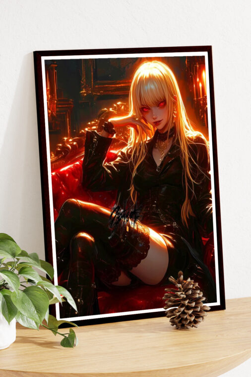 Misa Amane Leather Dress Poster Death Note - Image 4