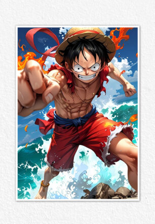 Monkey D Luffy Aggressive Poster One Piece