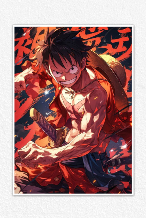 Monkey D Luffy Anger Rage Poster One Piece