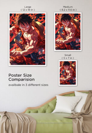Monkey D Luffy Anger Rage Poster One Piece - Image 7