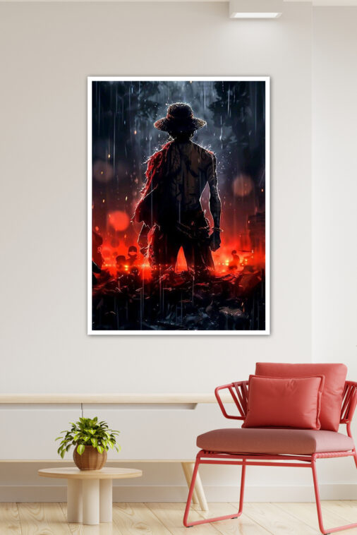 Monkey D Luffy Fire Sea Poster One Piece - Image 3