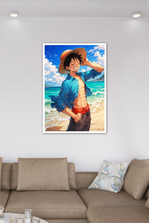 Monkey D Luffy Poster Relaxing One Piece - Image 6