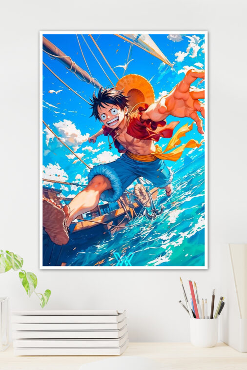 Monkey D Luffy Water Fun Poster One Piece - Image 2