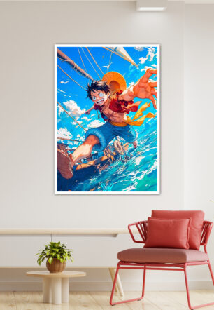 Monkey D Luffy Water Fun Poster One Piece - Image 3