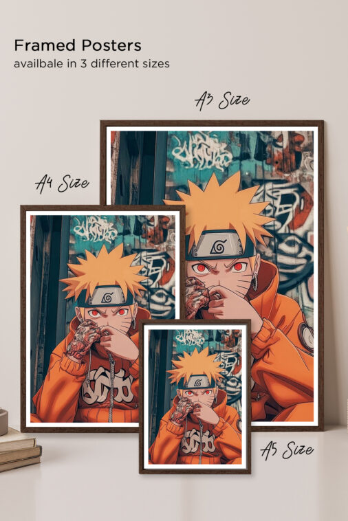 Naruto Uzumaki Street Art Poster Naruto - Image 5