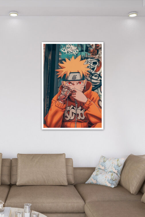 Naruto Uzumaki Street Art Poster Naruto - Image 6