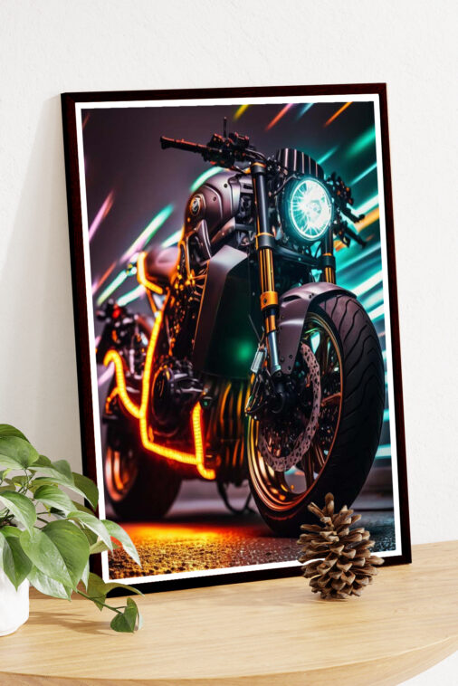 Neon Super Motorcycle Poster Bikes Collection - Image 5