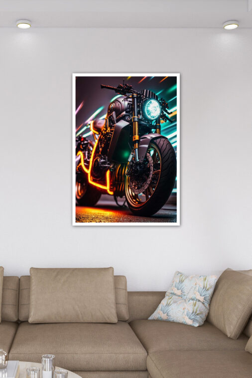 Neon Super Motorcycle Poster Bikes Collection - Image 7
