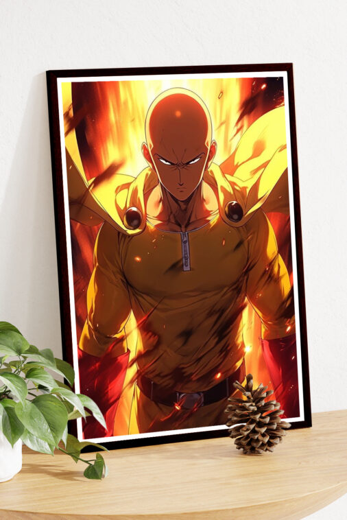 One Punch Man Saitama Anime Poster - Image 4
