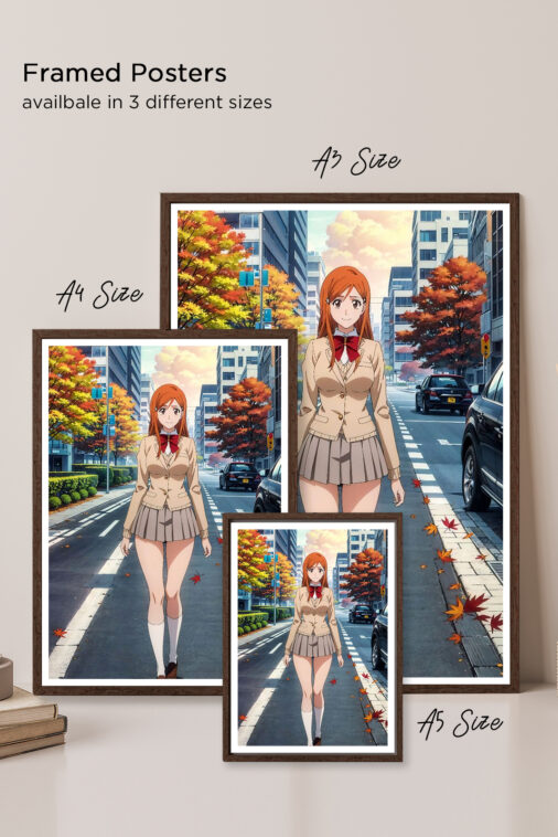 Orihime Inoue Flower Field Anime Poster - Image 5