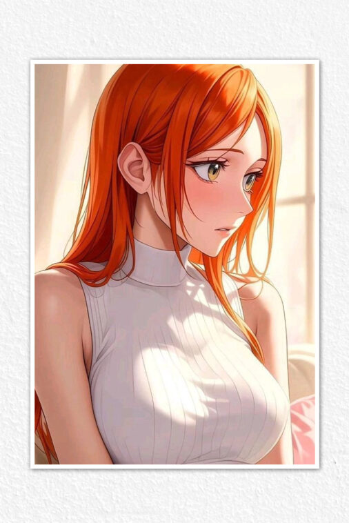Orihime Inoue White Dress Anime Poster