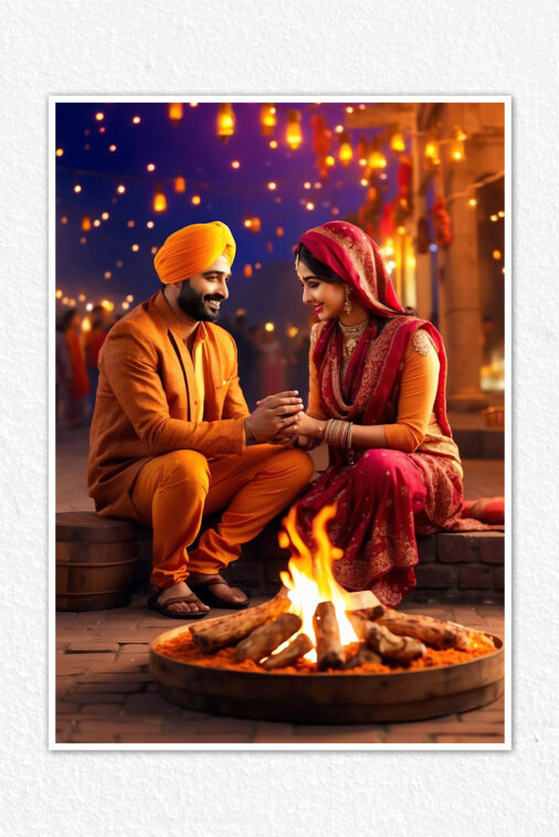 Popular Winter Dogra And Punjabi Folk Festival With Lohri Cultural Poster