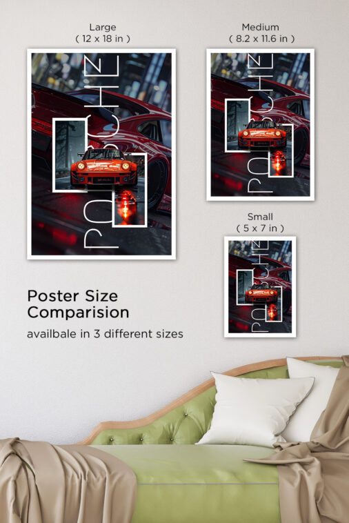 Porsche 911 Box Light Poster Cars Collection - Image 7