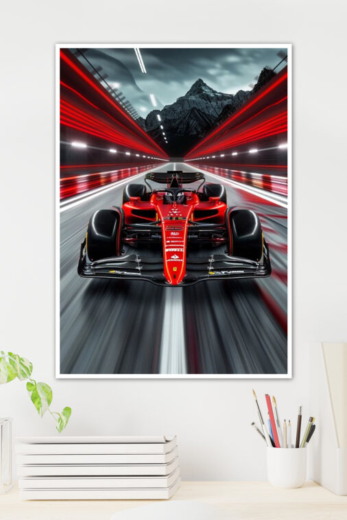 Red Car Ferrari SF 23 Poster Cars Collection - Image 2