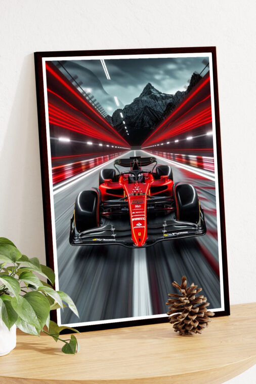 Red Car Ferrari SF 23 Poster Cars Collection - Image 4