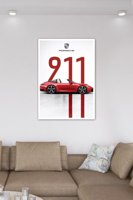 Red Porsche 911 Poster Cars Collection - Image 6