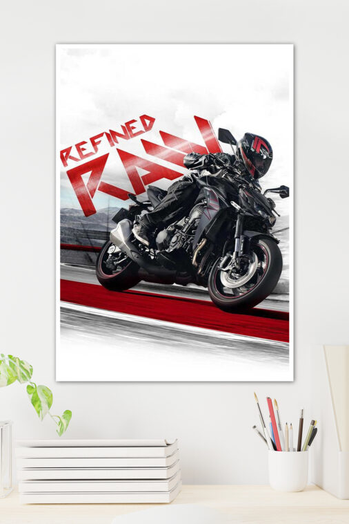 Refined Raw Kawasaki Z1000 Poster Bikes Collection - Image 2
