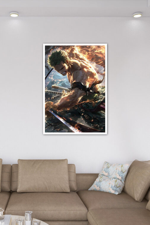 Roronoa Zoro Fierce Anger Poster One Piece - Image 6