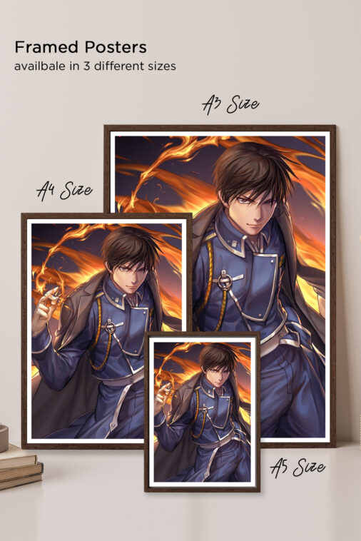 Roy Mustang Flame Alchemist Fire Fullmetal Alchemist Anime Poster - Image 5