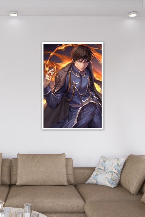 Roy Mustang Flame Alchemist Fire Fullmetal Alchemist Anime Poster - Image 6