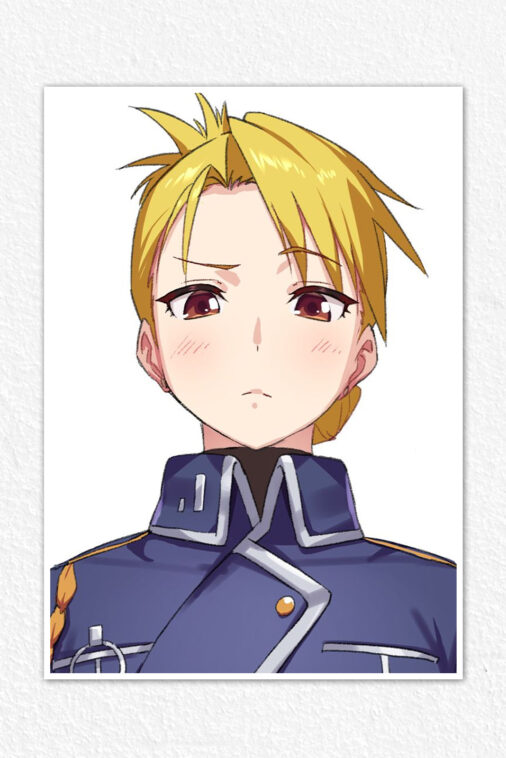 Roy Mustang Flame Alchemist Anime Poster
