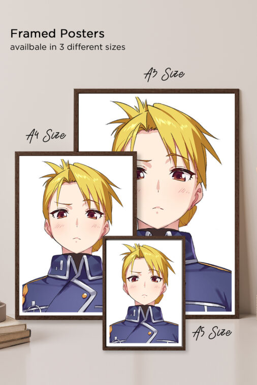 Roy Mustang Flame Alchemist Anime Poster - Image 5