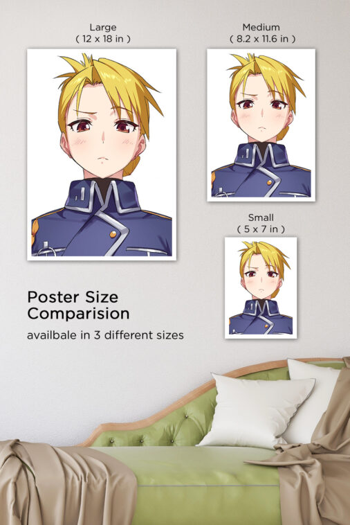 Roy Mustang Flame Alchemist Anime Poster - Image 7