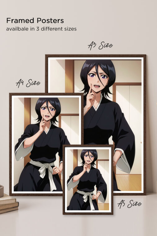 Rukia Kuchiki Red Pose Anime Poster - Image 5
