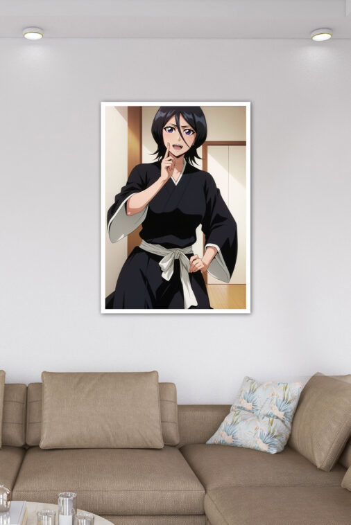 Rukia Kuchiki Red Pose Anime Poster - Image 6
