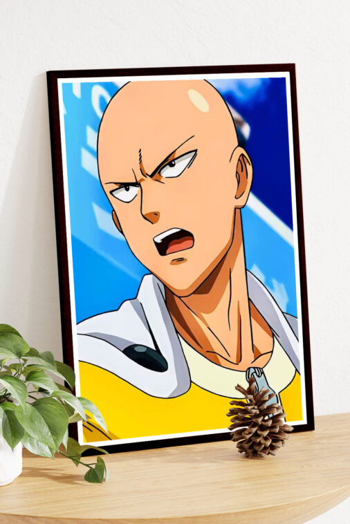 Saitama Hero One Punch Man Anime Poster - Image 4
