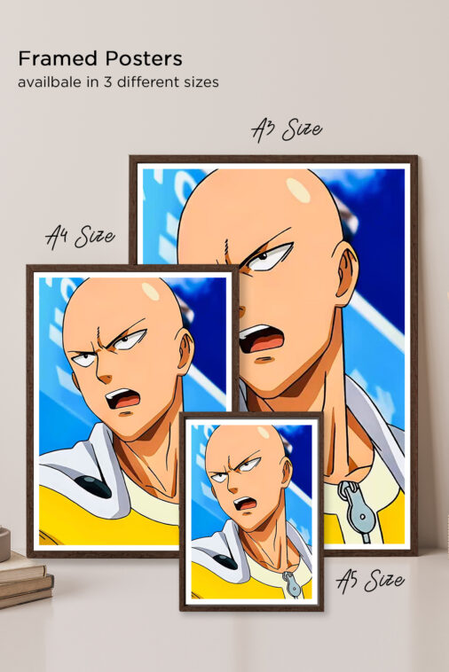 Saitama Hero One Punch Man Anime Poster - Image 5