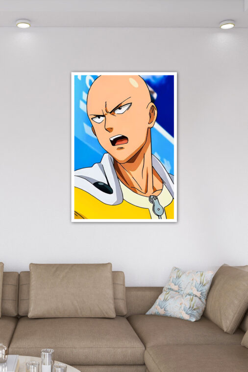 Saitama Hero One Punch Man Anime Poster - Image 6