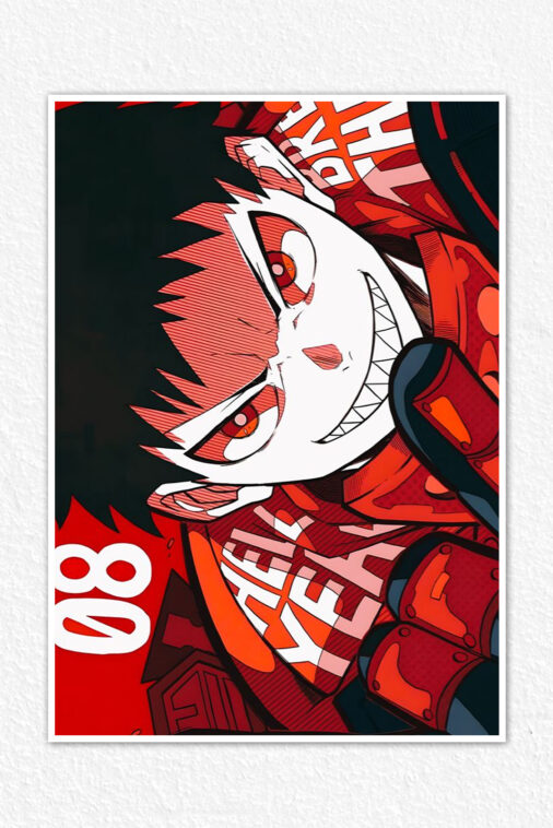 Shinra Kasukabe Fire Rage Poster Fire Force