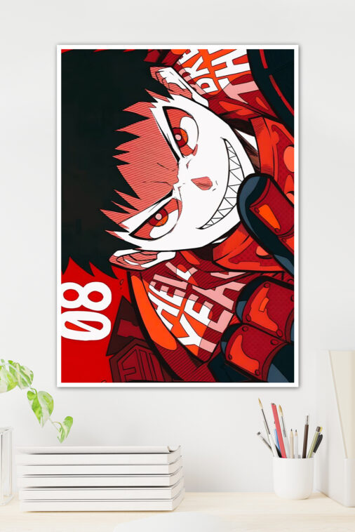 Shinra Kasukabe Fire Rage Poster Fire Force - Image 3