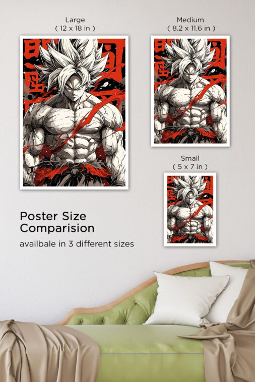 Son Goku Chalk Art Poster Dragon Ball Z - Image 7