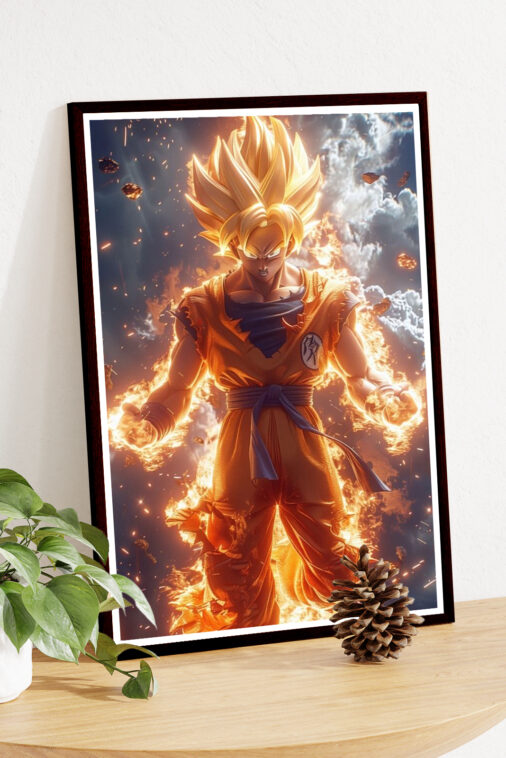 Son Goku Fire Power Poster Dragon Ball Z - Image 4