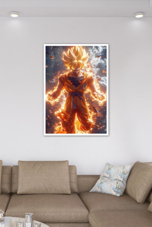 Son Goku Fire Power Poster Dragon Ball Z - Image 6