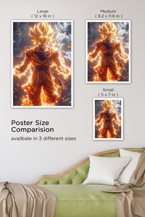 Son Goku Fire Power Poster Dragon Ball Z - Image 7