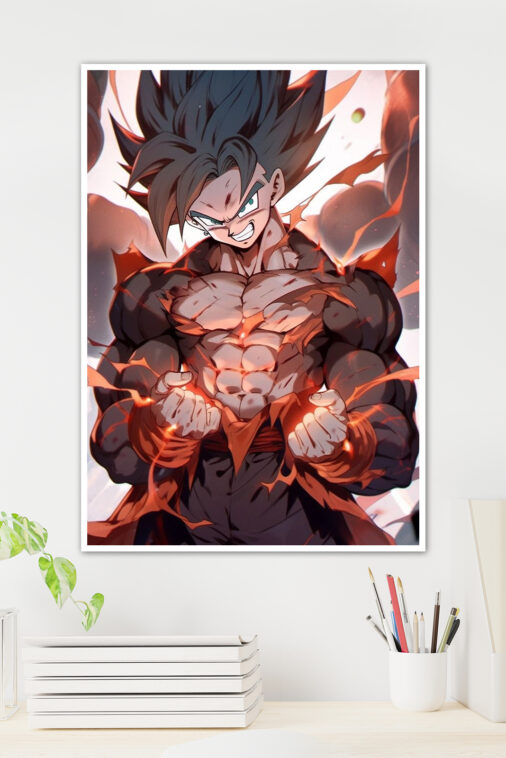 Son Goku Red Armour Force Poster Dragon Ball Z - Image 2