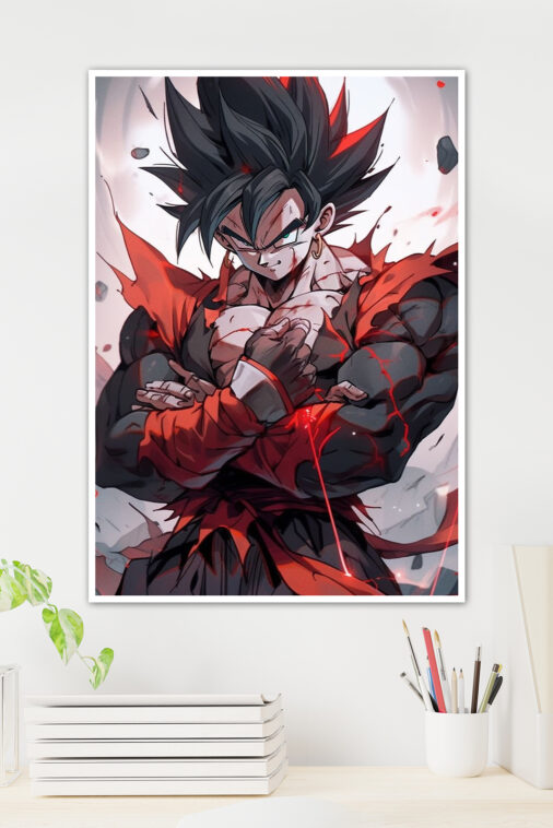 Son Goku Red Armour Poster Dragon Ball Z - Image 2
