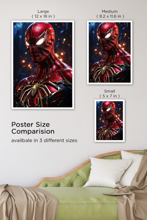 Spider Man Iron Spider Suit Close Up Poster Marvel Collection - Image 7