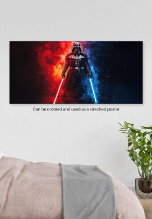 Star Wars Darth Vader Dual Lightsabers Ultrawide Poster - Image 3