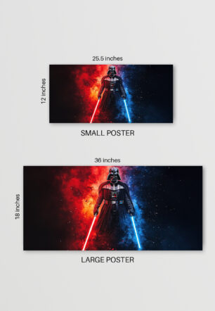 Star Wars Darth Vader Dual Lightsabers Ultrawide Poster - Image 5