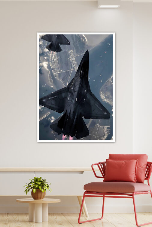 Stealth Fighter War Front Jetplane Warcraft Poster Collection - Image 3