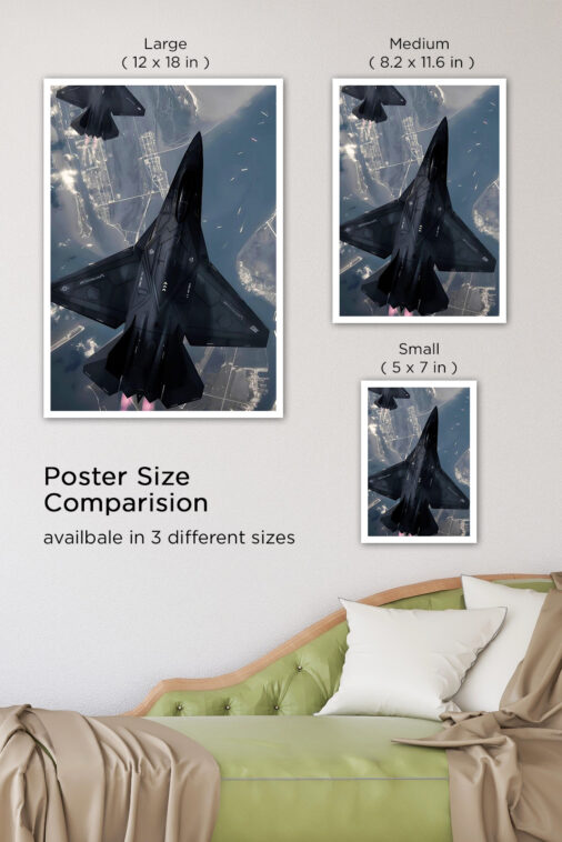 Stealth Fighter War Front Jetplane Warcraft Poster Collection - Image 7