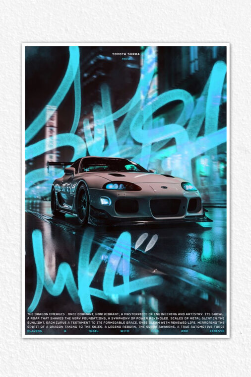 Subra Dragon Emerges Poster Cars Collection