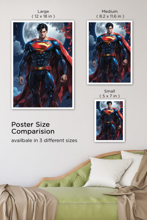 Superman Moonlight Poster DC Superheroes - Image 7