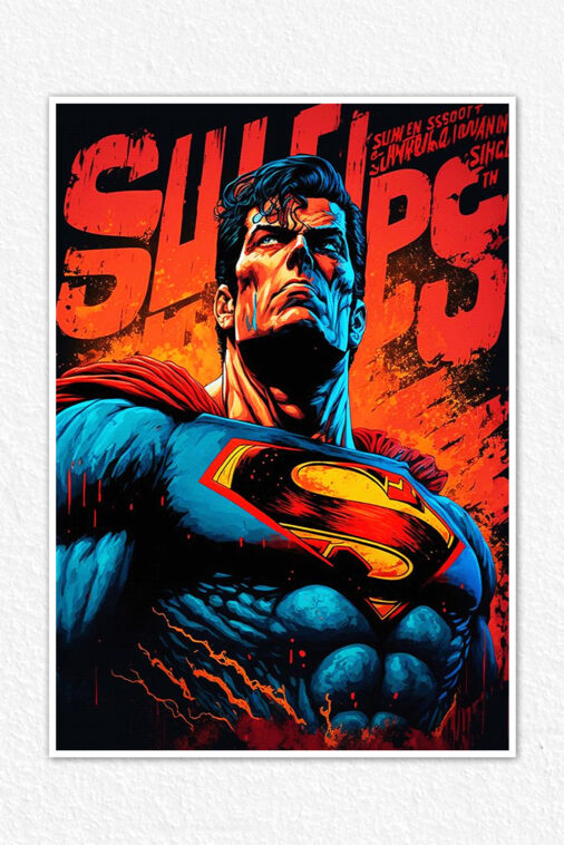Superman Portrait Close Up Poster DC Superheroes