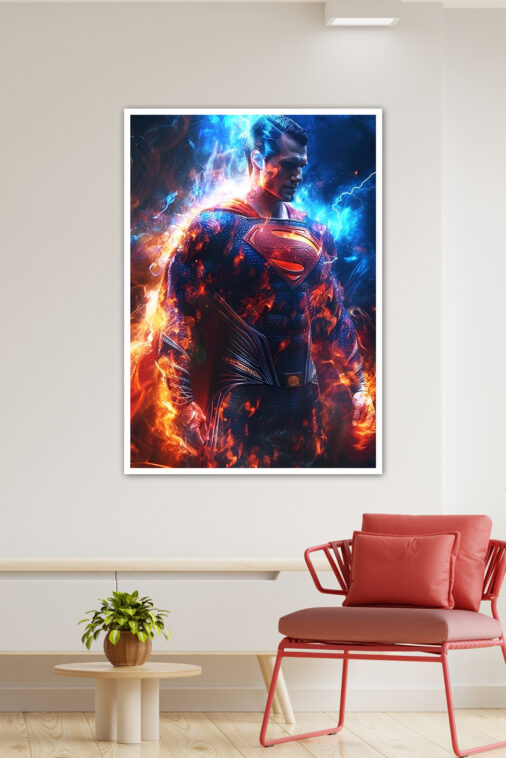 Superman Superhero Heat Vision Poster DC Superheroes - Image 3